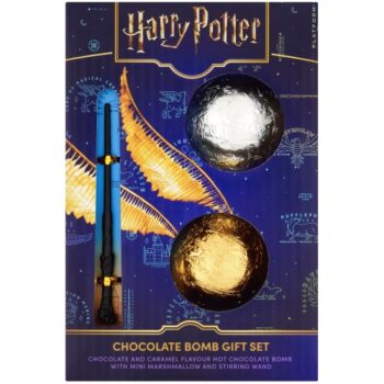 Harry Potter Hot Chocolate Bomb Duo & Wand Stirrer Christmas Gift Set