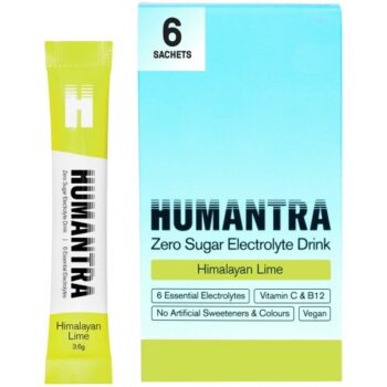 Humantra Himalayan Lime Zero Sugar Electrolyte Drink Sachets (6 x 3.6g)