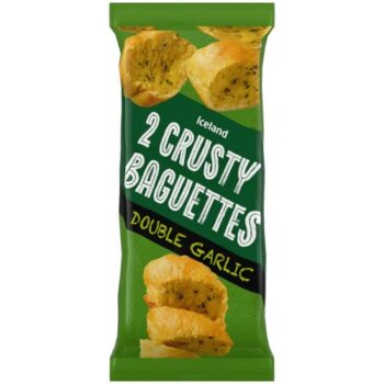 Iceland 2 Crusty Baguettes Double Garlic (362g)