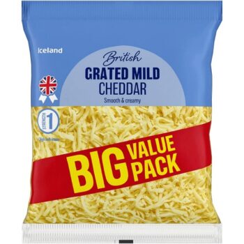 Iceland Grated Mild Cheddar (500g)