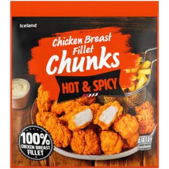 Iceland Hot & Spicy Chicken Breast Fillet Chunks (475g)