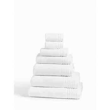 John Lewis Ultra Soft Cotton Hand Towel White each