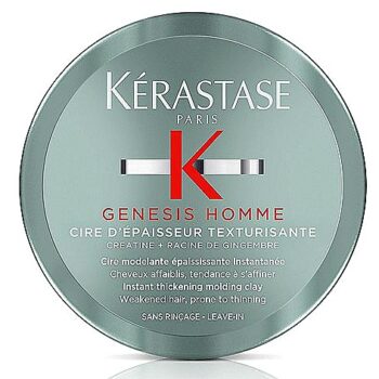 Kerastase Genesis Homme Instant Thickening Moulding Men's Hair Clay For Weakened & Thinning Hair (75ml)