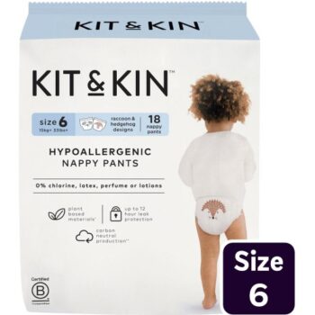 Kit & Kin Hypoallergenic Nappy Pants Size 6 (15 kg)