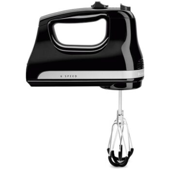 KitchenAid 6 Speed Hand Mixer Flex Edge Onyx Black