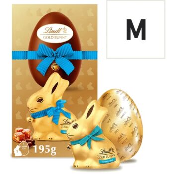 Lindt Gold Bunny Chocolate Egg with Salted Caramel (195g)