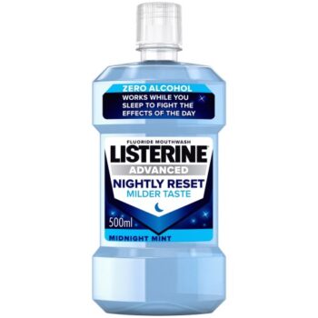 Listerine Advanced Nightly Reset Zero Alcohol Mouthwash (500ml)