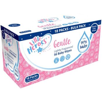 Little Heroes Gentle Lightly Fragranced 99% Water Baby Wipes