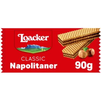 Loacker Napolitaner Hazelnut Cream Wafer Biscuits (90g)
