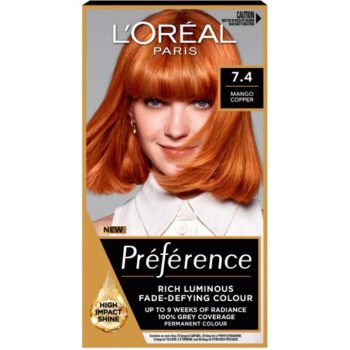 L'Oreal Preference Infinia P74 Mango Intense Copper Hair Dye