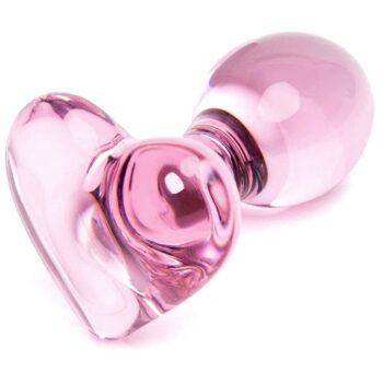 Lovehoney Small Heart Sensual Glass Butt Plug