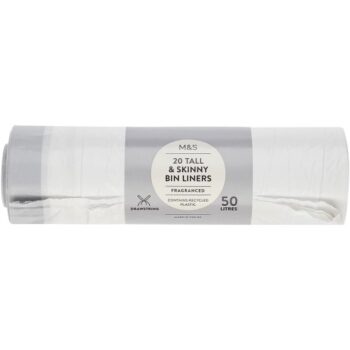 M&S 20 Tall & Skinny Fragranced Drawstring Bin Liners (50 Litre)