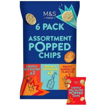 M&S Assorted Popped Potato Chips Multipack