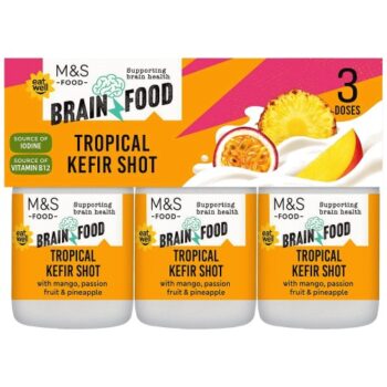M&S Brain Food Tropical Kefir Shot Multipack (3 x 150ml)