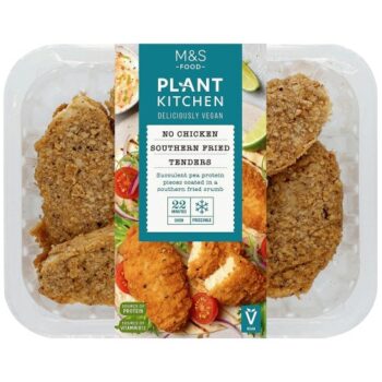 M&S Plant Kitchen Vegan No Chicken Southern Fried Tenders (252g)