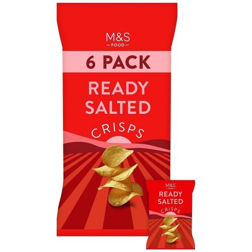 M&S Ready Salted Crisps Multipack
