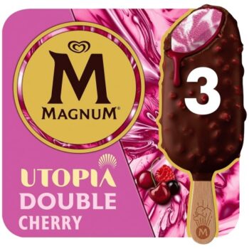 Magnum Utopia Double Cherry Ice Cream Sticks (3 x 85ml)