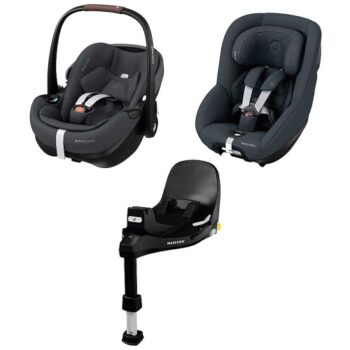 Maxi Cosi Maxi-Cosi Pebble 360 Pro Pearl Pro And Familyfix Bundle Twillic Graphite