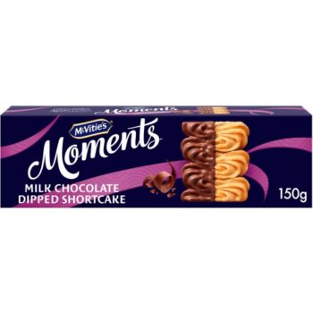 McVitie's Moments Milk Chocolate Dipped Shortcake