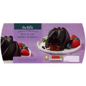 Morrisons The Best Belgian Chocolate Melt in the Middle Puddings (2 x 97.5g)