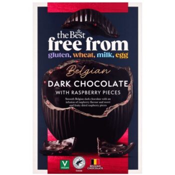 Morrisons The Best Free From Belgian Raspberry Dark Chocolate Egg