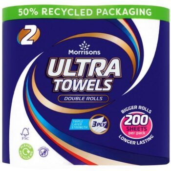 Morrisons Ultra Kitchen Towel Double Rolls