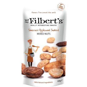Mr Filbert's Somerset Applewood Smoked Peanuts Almonds and Cashews (100g)