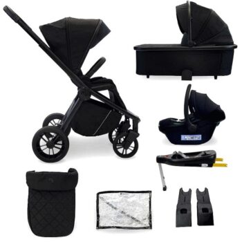 My Babiie MB450i 3-in-1 Travel System with Base Black