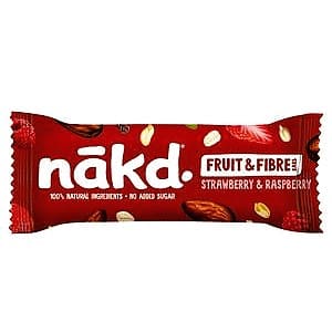 Nakd Strawberry & Raspberry Fruit & Fibre Bar (44g)