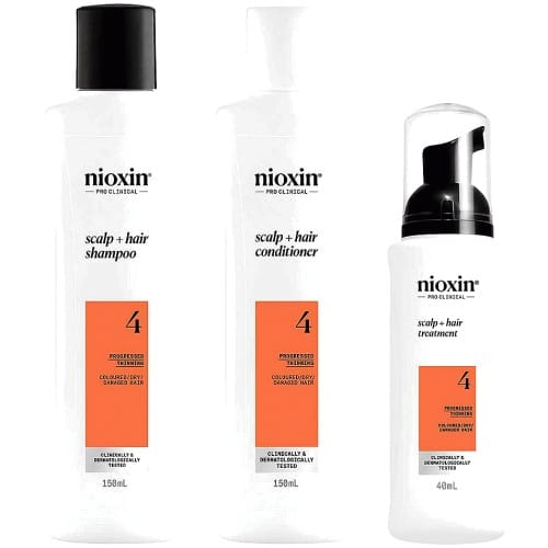 Nioxin System 4 Trial Kit For Coloured Dry And Damaged Hair With Progressed Thinning