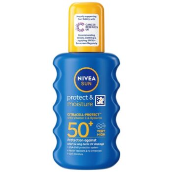 Nivea Sun Protect & Moisture SPF 50+ Sun Lotion Spray (200ml)