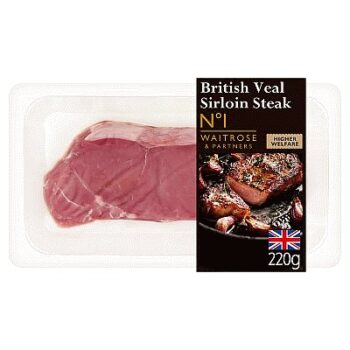 No.1 British Veal Sirloin Steak (220g)