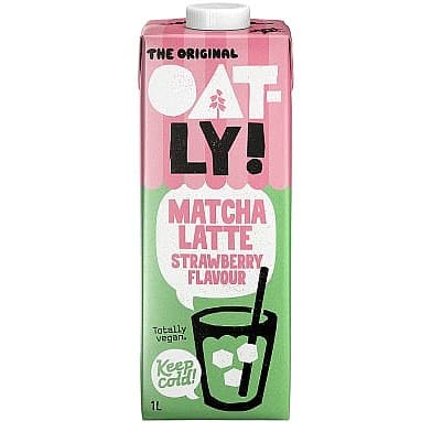 Oatly Oat Drink Matcha Latte Strawberry Flavour (1 Litre)