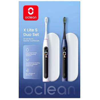 Oclean X Lite Smart Sonic Electric Toothbrush Blue And Grey Duo Set