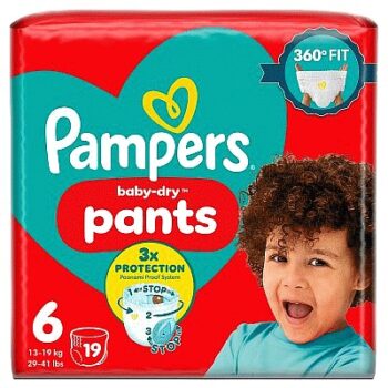 Pampers Baby Dry Pants Size 6 Carry Pack (19)