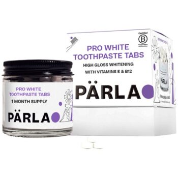 PARLA PRO High Gloss Whitening Sensitive Toothpaste Tabs with Vit B12 62 Tabs (62)