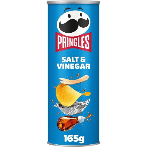 Pringles Salt & Vinegar Crisps Can (165g)