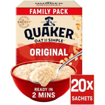 Quaker Oat So Simple Family Pack Original Porridge Sachets x20Pack (20 x 540g)