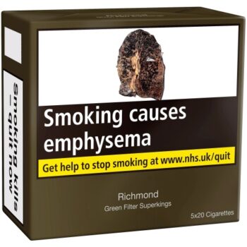 Richmond Green Filter Superkings Cigarettes Multipack