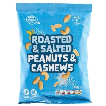 Roasted & Salted Peanuts & Cashews (150g)