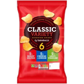 Sainsbury's Assorted Multipack Crisps (6 x 25g)