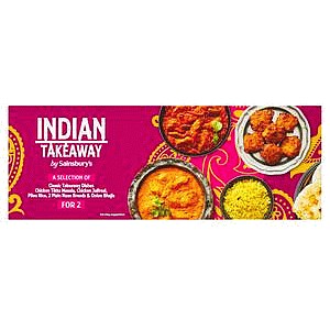 Sainsbury's Chicken Tikka Masala & Jalfrezi Indian Takeaway Box (Serves 2)