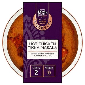 Sainsbury's Discovery Hot Chicken Tikka Masala Taste the Difference (400g)