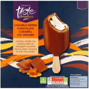 Sainsbury's Double Dipped Chocolate Caramel Taste the Difference (3 x 90ml)