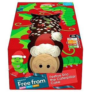 Sainsbury's Festive Eric the Caterpillar Cake