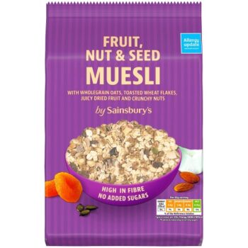Sainsbury's Fruit Nut & Seed Muesli (750g)