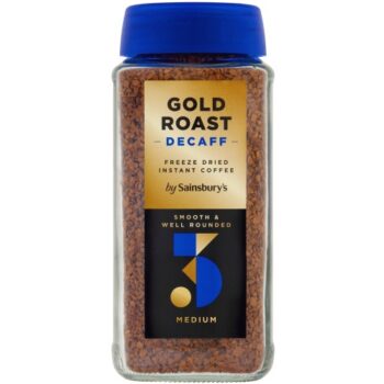Sainsbury's Gold Roast Decaffeinated Instant Coffee Granules (200g)