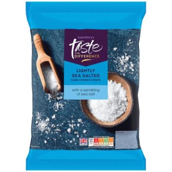 Sainsbury's Gourmet Sea Salt Crisps Taste the Difference (150g)