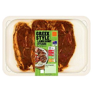Sainsbury's Greek Style Lamb Rump Steaks (300g)