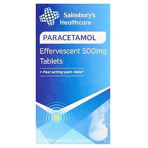 Sainsbury's Healthcare Paracetamol Effervescent Tablets (24 x 500mg)